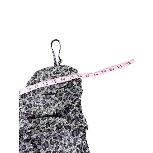 Caribbean Sand One Piece Swimsuit Gray Grey Leopard Modest Beach Womens 12 - Picture 7 of 8